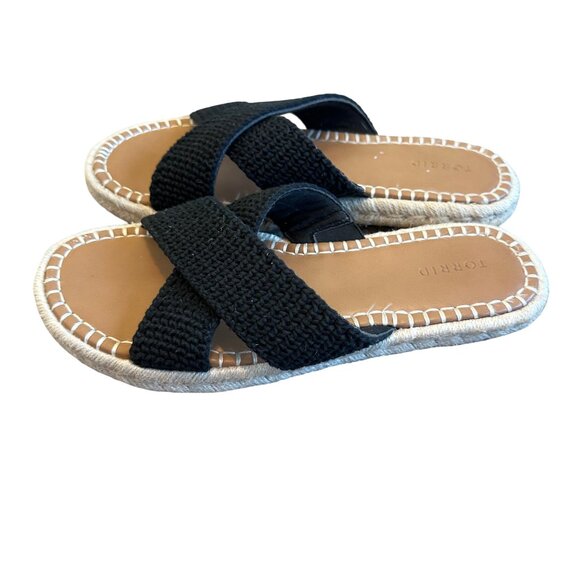 Torrid Cross Band Crochet Flatform Slide Sandals Slip-On Casual Size 12WW Womens - Picture 7 of 8